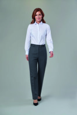 Dámské společenské kalhoty Grosvenor Straight Leg Brook Taverner - Běžná délka 74 cm