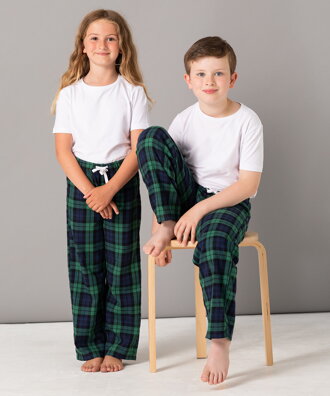 Dětské kárované pyžamové kalhoty pro děti Skinnifit