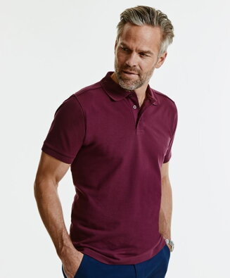 Russell pánské elastické polo bavlna & Lycra® Slim fit