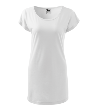 Dámské tričko-šaty s krátkým rukávem Love Malfini
