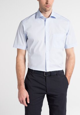 ETERNA Modern Fit krátký rukáv letní košile pro nižší postavy