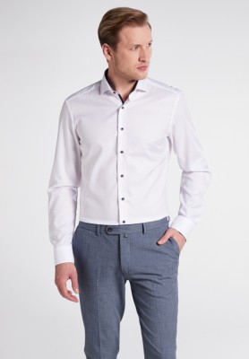 ETERNA Slim Fit pánské košile pro vyšší postavy mužů