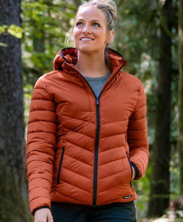 Cutter&Buck lehká hřejivá dámská prošívaná  bunda s kapucí Mount Adams