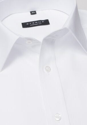 ETERNA Comfort Fit bílá košile pánská krátký rukáv Popelín s kapsičkou