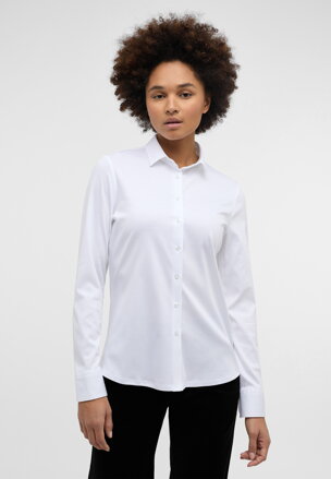 Žakárová bílá dámská halenka ETERNA Slim Fit bavlna Easy Iron