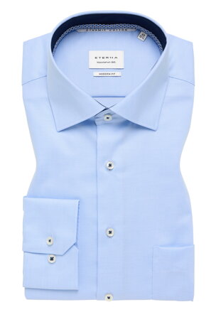 Světle modrá keprová pánská košile ETERNA Modern fit 
