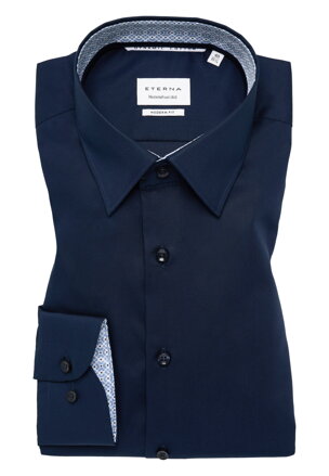 Kvalitní popelínová pánská košile ETERNA Modern fit navy