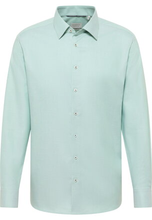 Kvalitní bavlněná zelená pánská košile ETERNA Modern fit 