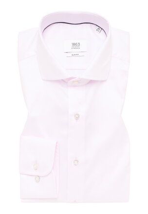 Pánská růžová košile 1863 BY ETERNA Slim Fit ze 100% bavlny