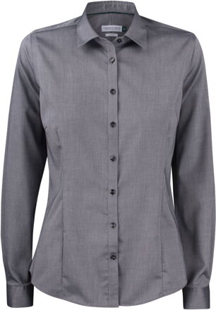 J. Harvest & Frost dámská bavlněná nežehlivá košile Regular fit šedá