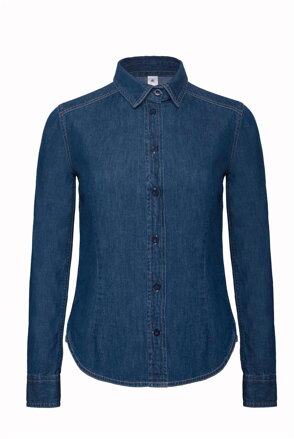 Džínová košile dámská Blue Denim dlouhý rukáv