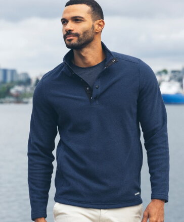 Pánská flísová mikina Hunts se zapínáním do 1/4 Cutter & Buck