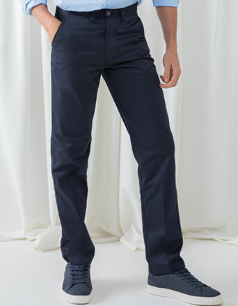 Pánské elegantní chino kalhoty Regular fit Henbury  – prodloužené 91 cm