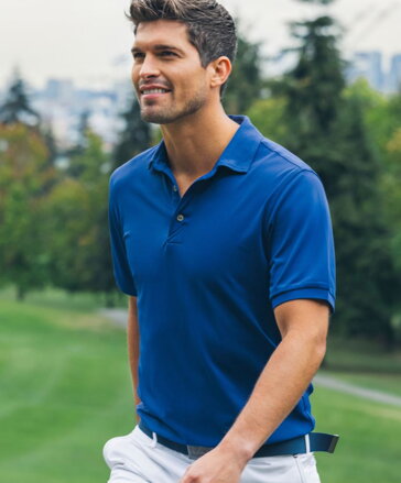 Pánské jednobarevné funkční polo Virtue solid Cutter & Buck