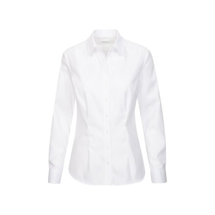 Dámská easy iron bílá košile Slim fit s dlouhým rukávem Seidensticker