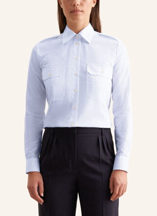 Dámská pilotka s dlouhým rukávem v modré barvě 100 % bavlna Seidensticker 