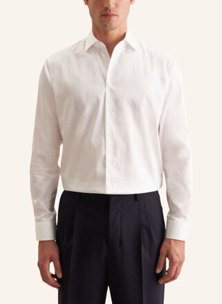 Seidensticker luxusní pánská bílá Regular fit košile Cover Easy Care satén