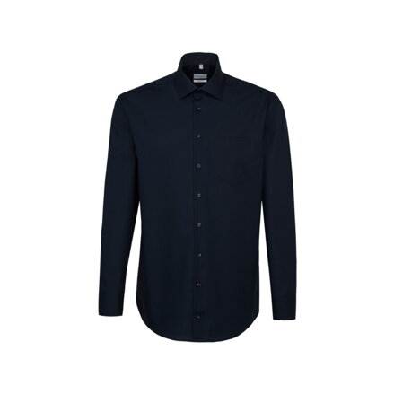 Pánská business tmavě modrá košile regular fit s kontrastem Seidensticker