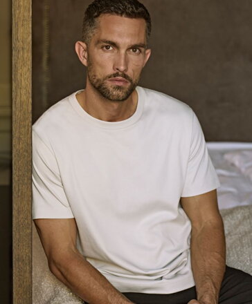 Pánské bavlněné mírně lesklé tričko TEE JAYS