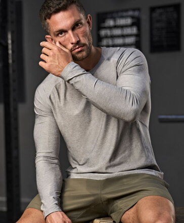 Pánské sportovní tričko elastické CoolDry s dlouhým rukávem TEE JAYS