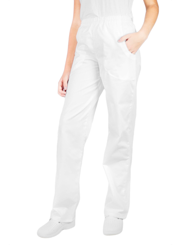Bílé kalhoty pro zdravotníky a do čistých prostor