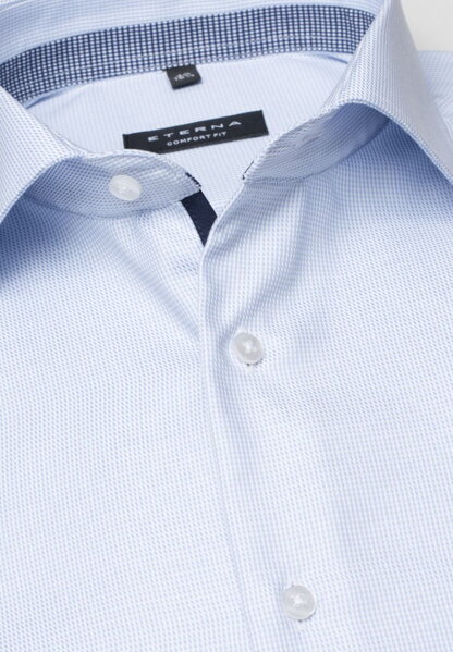 Košile ETERNA Comfort Fit světle modrá s kontrastem Non Iron