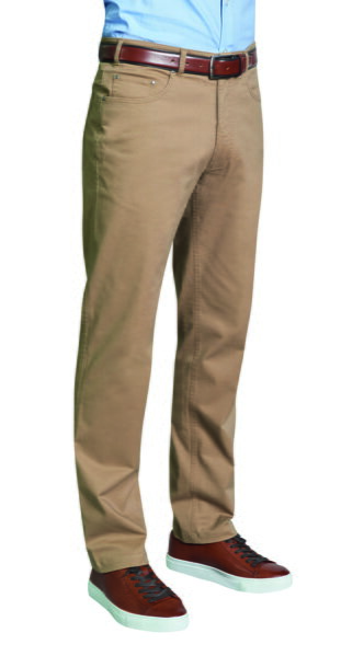 Pánské kalhoty chino Brunswick Tailored fit s pěti kapsami Běžná délka 80 cm