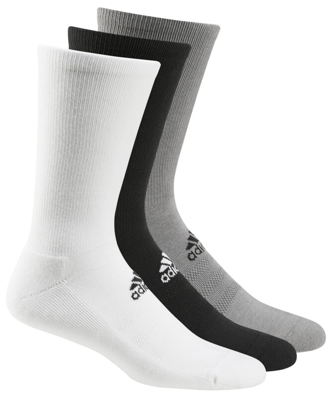 Adidas jednobarevné ponožky na golf 3 páry Adidas jednobarevné ponožky na golf 3 páry