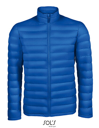 Pánská prošívaná péřová zimní bunda Slim fit bez kapuce Sol's Pánská prošívaná péřová zimní bunda Slim fit bez kapuce Sol's