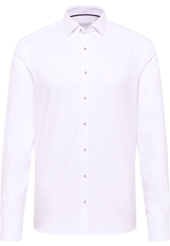 Pánská elegantní Natté bílá košile ETERNA SLIM FIT ze 100% bavlny Pánská elegantní Natté bílá košile ETERNA SLIM FIT ze 100% bavlny