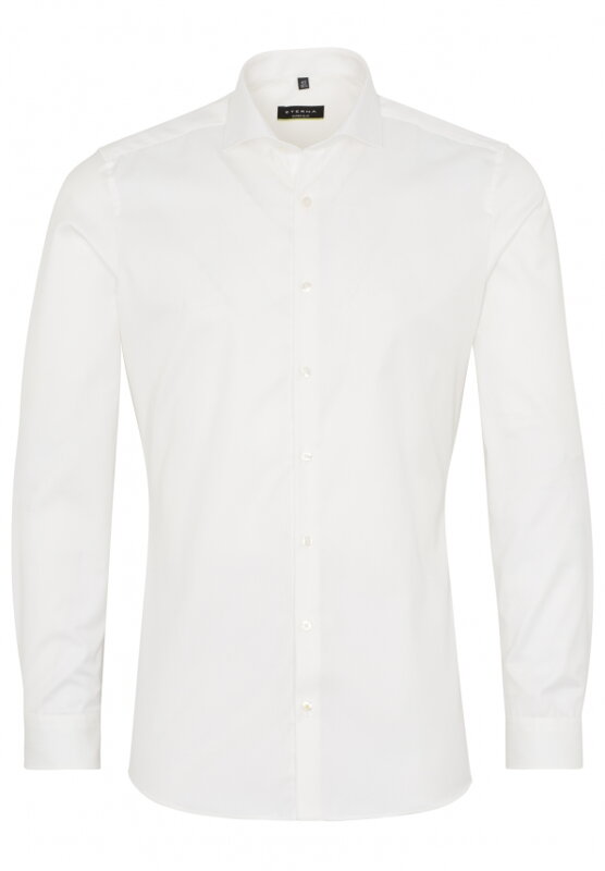 Svatební ETERNA Super Slim fit Champagne neprosvítající košile dlouhý rukáv Non Iron