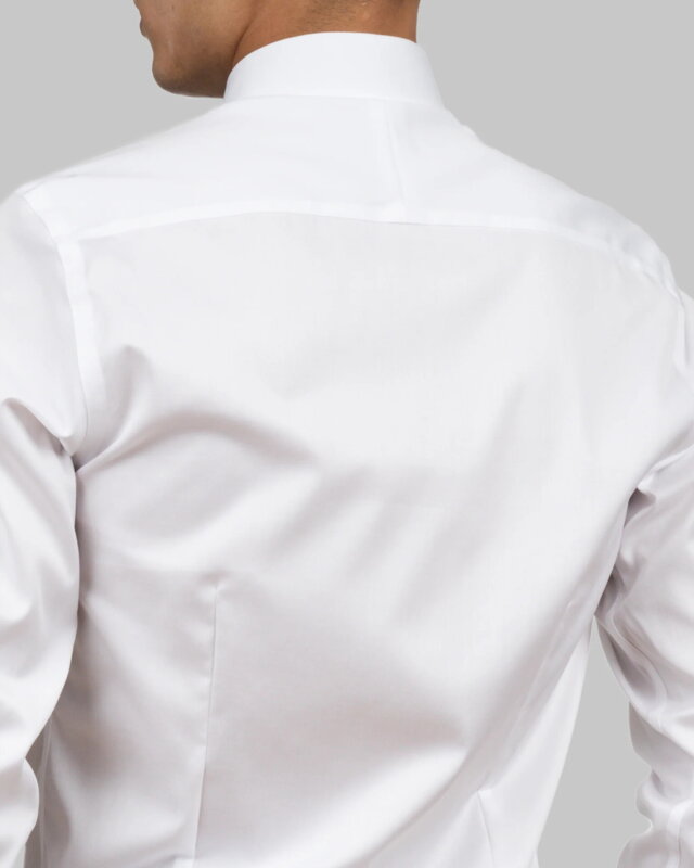 J. Harvest & Frost pánská bavlněná nežehlivá košile Regular fit bílá