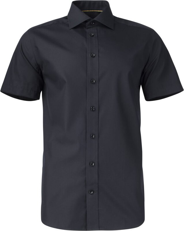  J. Harvest & Frost pánská nežehlivá košile černá Regular - krátký rukáv