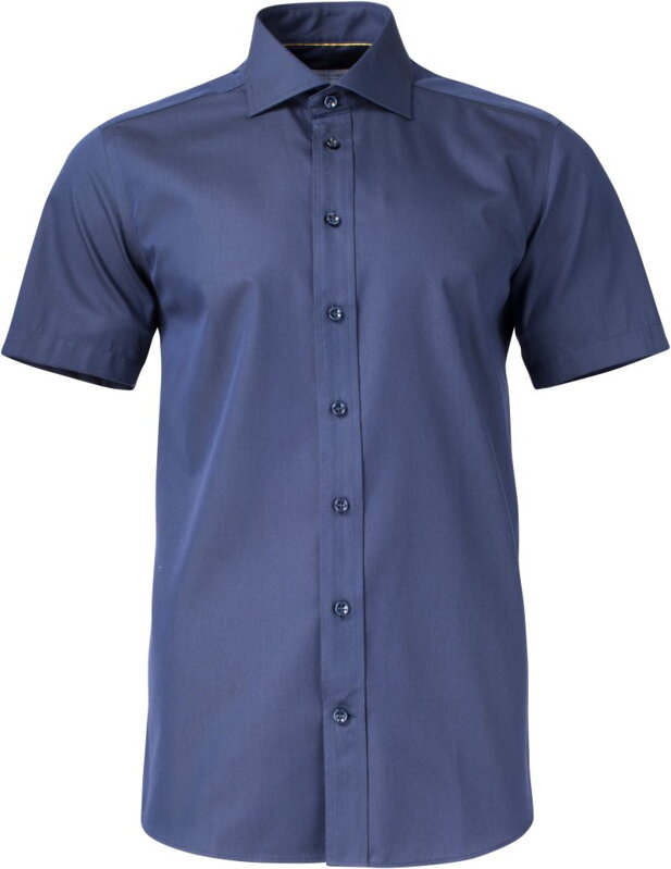  J. Harvest & Frost pánská nežehlivá košile Navy Slim - krátký rukáv