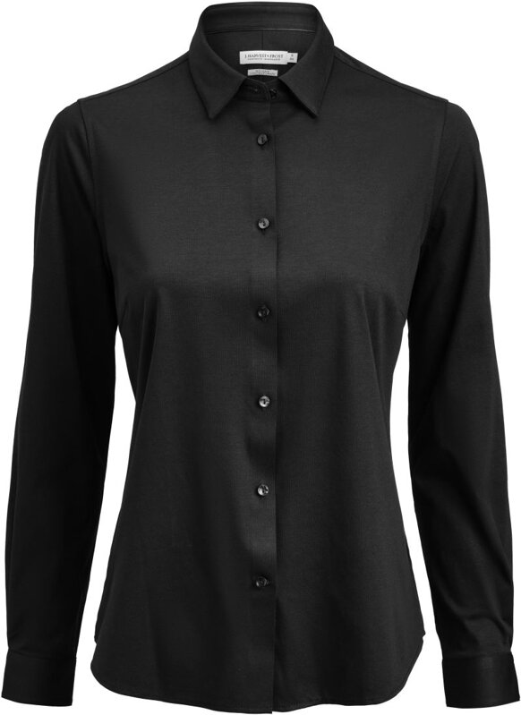  J. Harvest & Frost dámská košile Oxford s dlouhým rukávem černá Modern Easy Care
