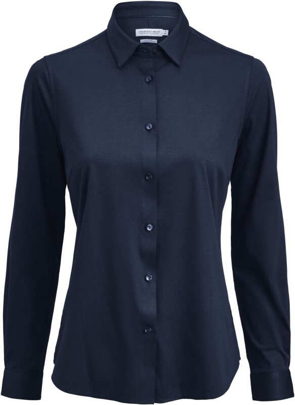  J. Harvest & Frost dámská košile Oxford s dlouhým rukávem Navy Modern Easy Care