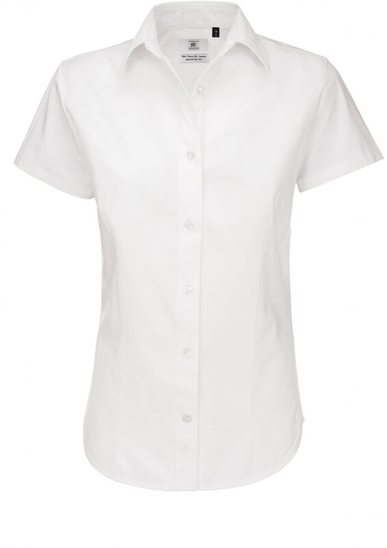 Dámská košile krátký rukáv 100% česaná bavlna kepr Easy Care Sharp