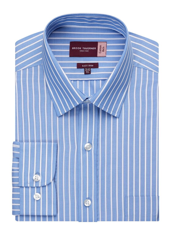 Proužkovaná pánská košile Rufina Classic Fit dlouhý rukáv Brook Taverner Easy Care Proužkovaná pánská košile Rufina Classic Fit dlouhý rukáv Brook Taverner Easy Care