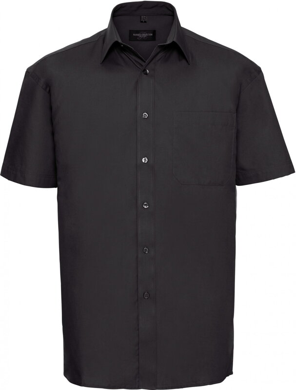 Russell pánská business košile popelín krátký rukáv s kapsičkou Classic fit Russell pánská business košile popelín krátký rukáv s kapsičkou Classic fit