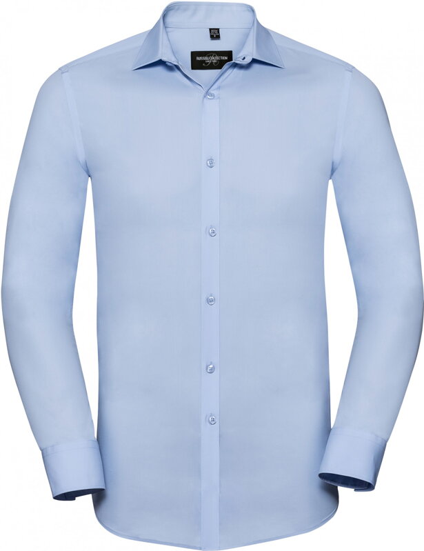 Elastická košile dlouhý rukáv Russell bavlna s vysokým podílem Lycra®