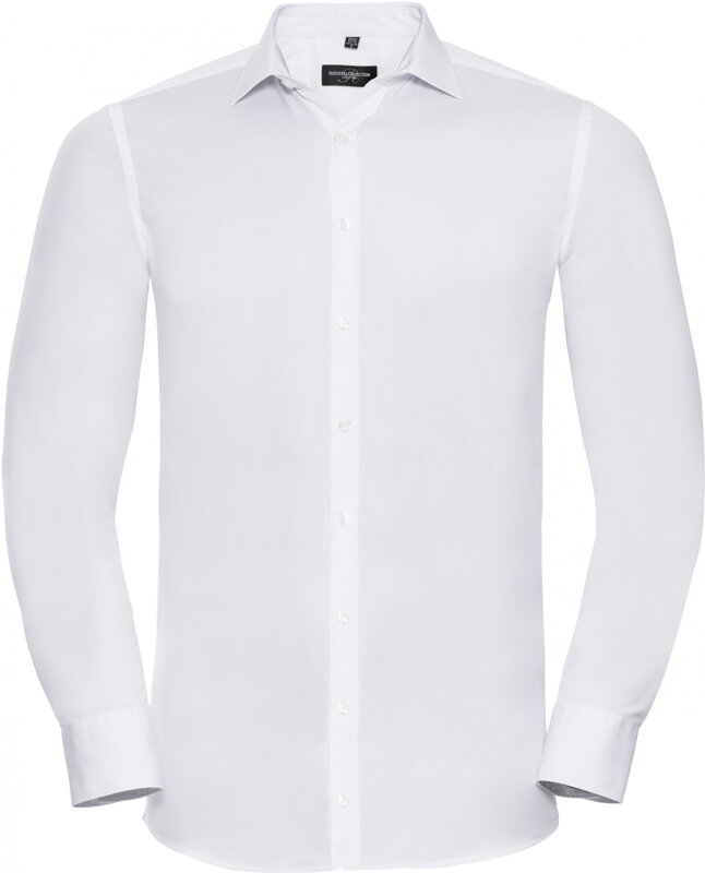 Elastická košile dlouhý rukáv Russell bavlna s vysokým podílem Lycra®
