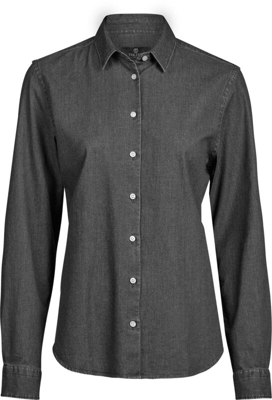 Dámská bavlněná džínová košile s dlouhým rukávem TEE JAYS