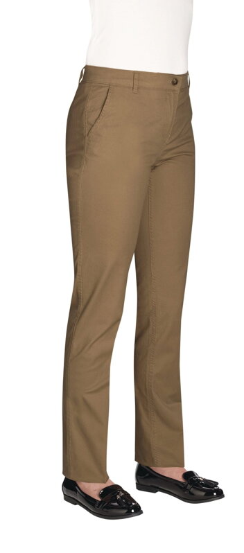 Dámské chinos kalhoty Liberty Slim fit elastické  Brook Taverner - Nezakončená délka 91 cm