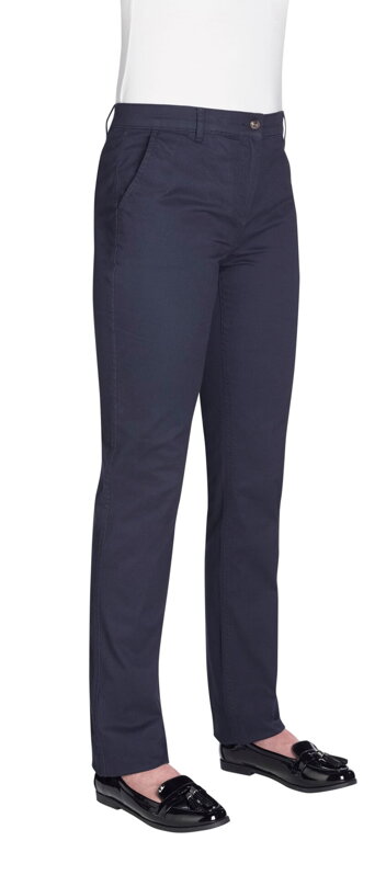 Dámské chinos kalhoty Liberty Slim fit elastické  Brook Taverner - Nezakončená délka 91 cm