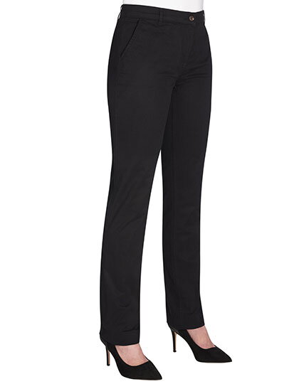 Dámské kalhoty elastické Slim fit Chino Houston Brook Taverner - Zkrácené 68 cm