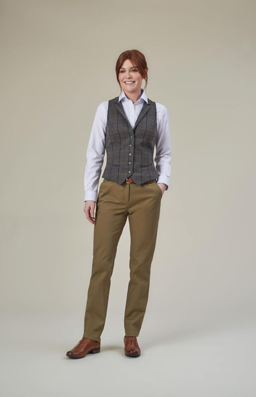 Dámské kalhoty Houston elastické Slim fit Chino Brook Taverner Nezakončená délka 91 cm Dámské kalhoty Houston elastické Slim fit Chino Brook Taverner Nezakončená délka 91 cm