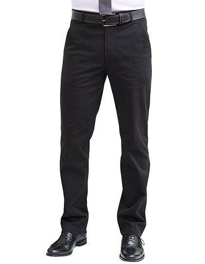 Pánské kalhoty elastické Chino Denver Classic fit Brook Taverner - Nezakončená délka 94 cm 