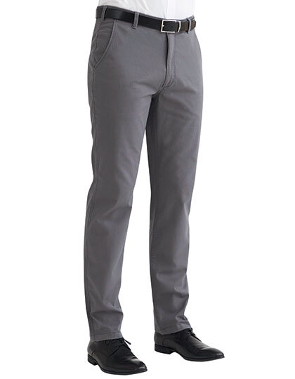 Pánské kalhoty elastické Chino Denver Classic fit Brook Taverner - Prodloužená délka 84 cm