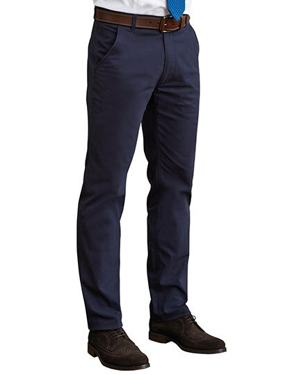 Pánské kalhoty elastické Chino Denver Classic fit Brook Taverner - Zkrácená délka 75 cm