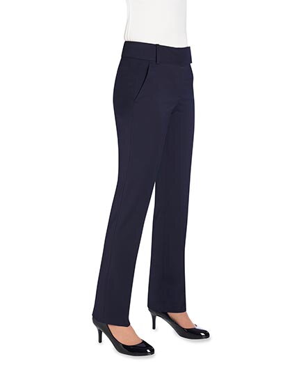 Dámské Tailored fit elegantní kalhoty Genoa Brook Taverner - Běžná délka 74cm
